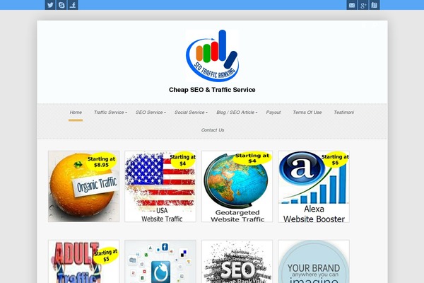 Enfinity theme site design template sample