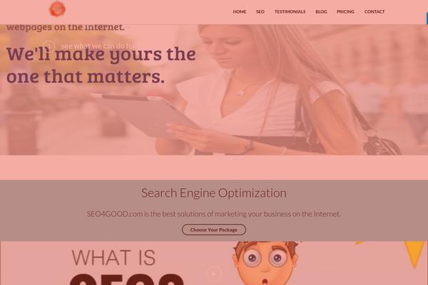 OneEngine theme site design template sample