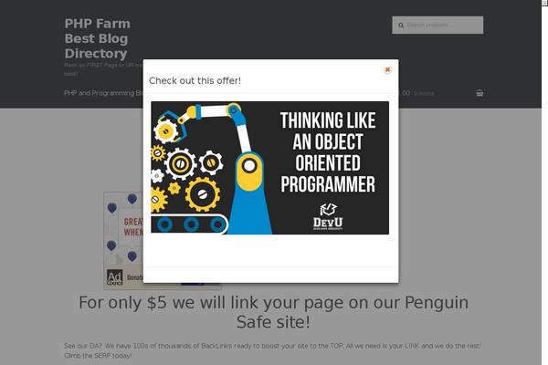 Site using Homepage-pop-up plugin