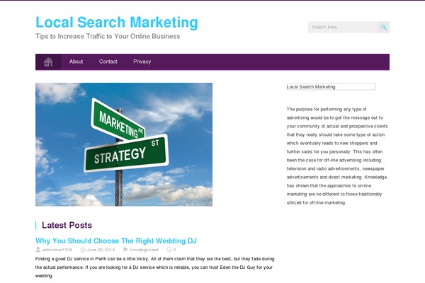 MidnightCity theme site design template sample