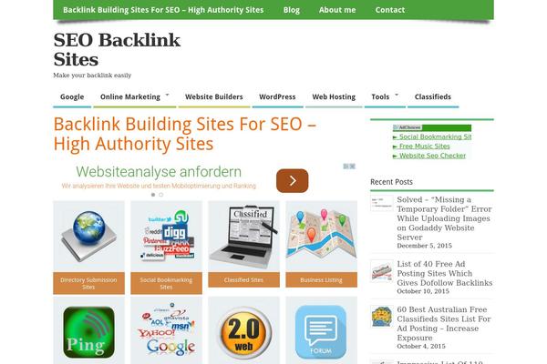 MesoColumn theme site design template sample