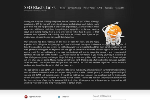 Inspire theme site design template sample
