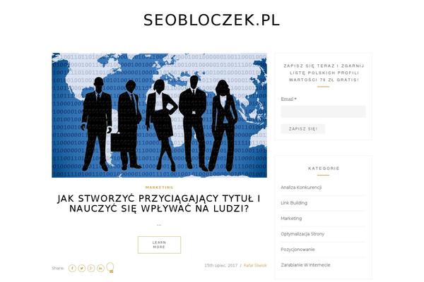 Blog Explorer theme site design template sample