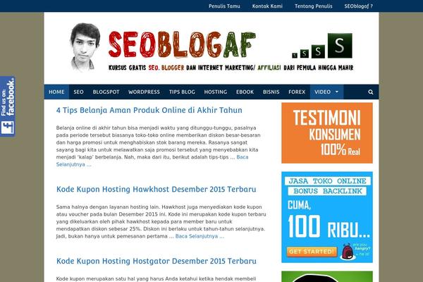 Site using Autoptimize plugin