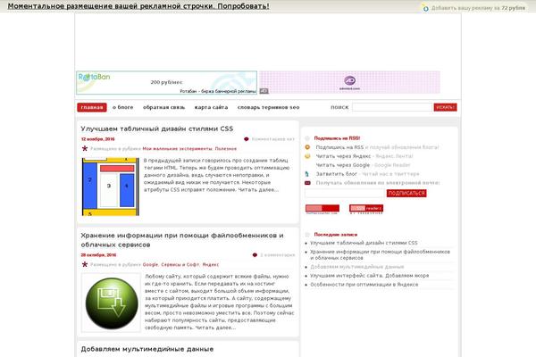 seoblogging.ru site used Division-wordpress