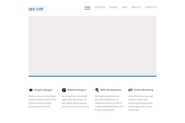 Vanguard theme site design template sample