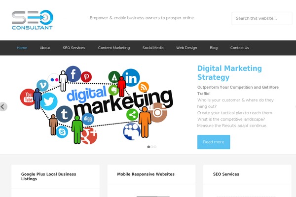 Enterprise Pro theme site design template sample