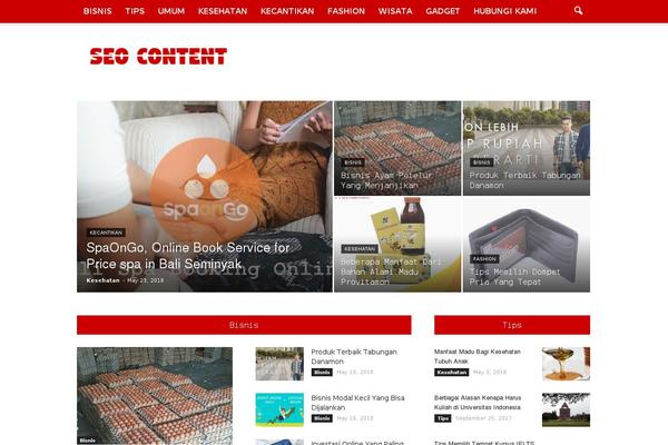 Newspaper theme site design template sample