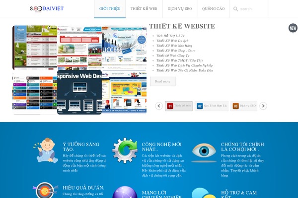 Infinite theme site design template sample