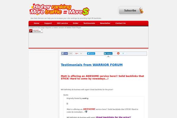 Site using Creative Clans Slide Show plugin