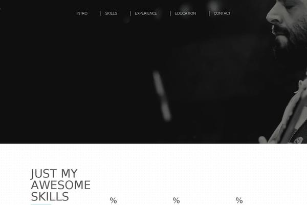 Personage theme websites examples