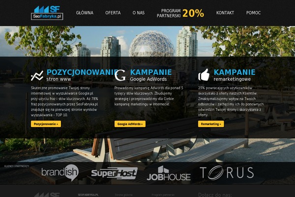 Marketing theme site design template sample