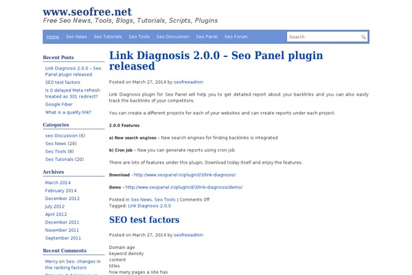 PHP Ease theme site design template sample