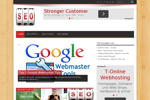 Jarida theme site design template sample