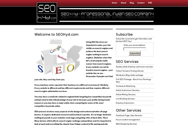 seohyd.com site used Vertigo-red-2column