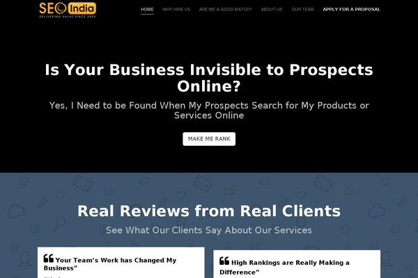 Matter theme site design template sample