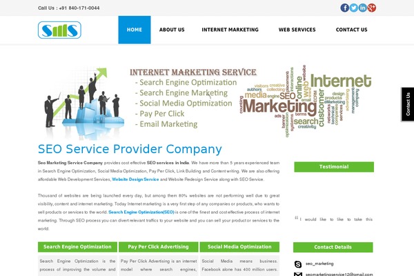 seomarketingservice.net site used Flowergarden.v1