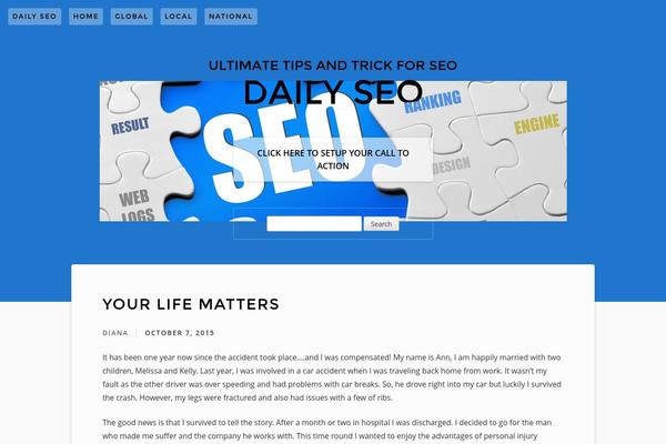 Billie theme site design template sample