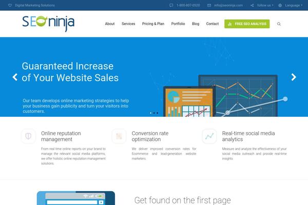 SEOWP theme site design template sample