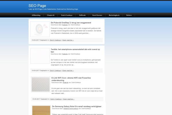 Site using Tweet Blender plugin