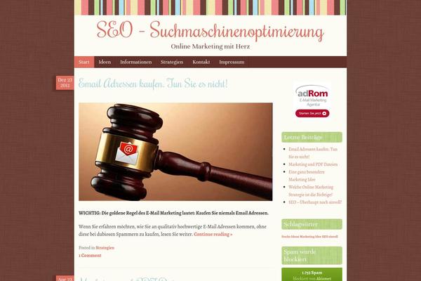 Scrappy theme site design template sample