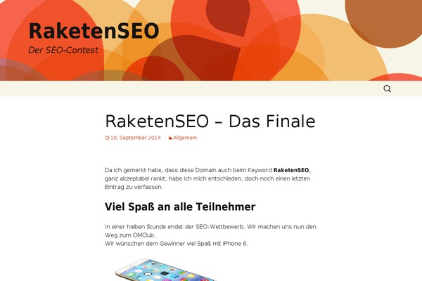 Twenty Thirteen theme site design template sample