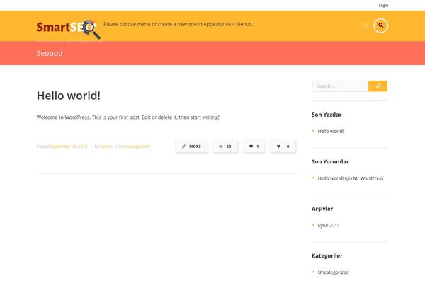 Seo theme site design template sample
