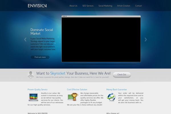 seoprefer.com site used Envision