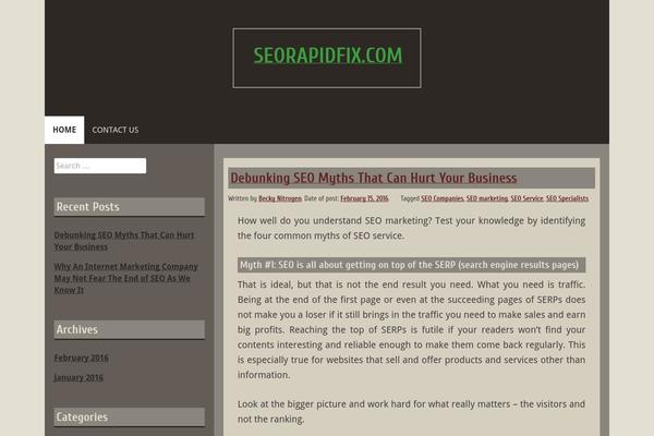 Blog Fever theme site design template sample