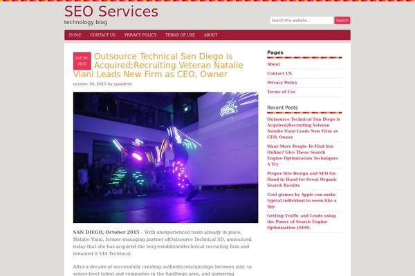 Luscious theme site design template sample