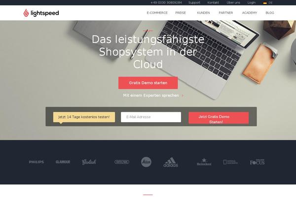 Lightspeed theme site design template sample