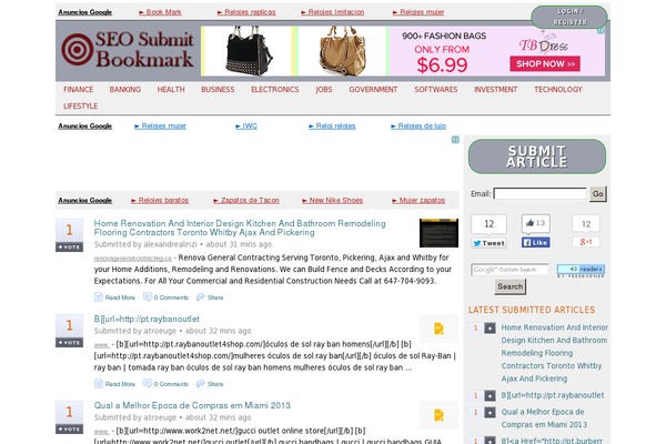 Submitpro theme site design template sample