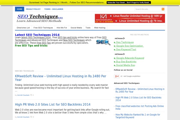 Optimizer theme site design template sample