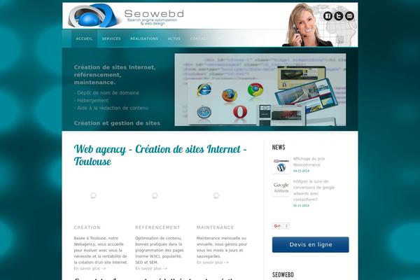 Awake theme site design template sample