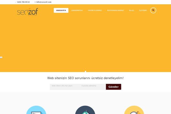 Seo theme site design template sample