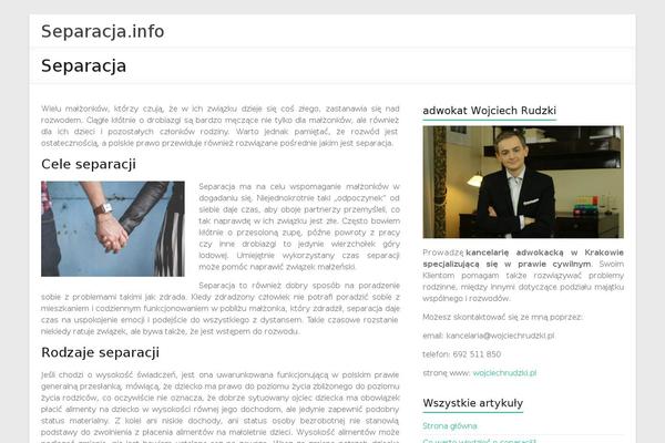 Spacious Child theme site design template sample
