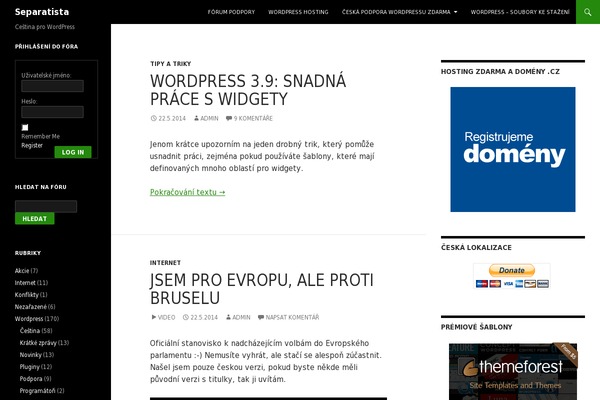 Site using Organize Series plugin