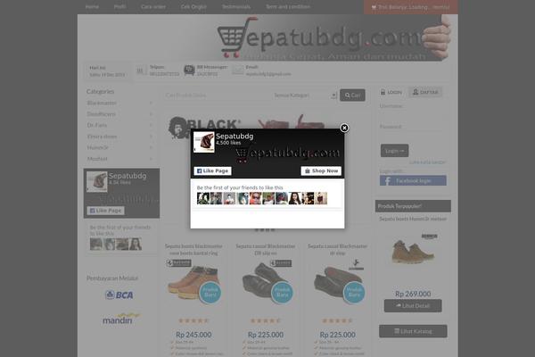 Site using Facebook Page Promoter Lightbox plugin