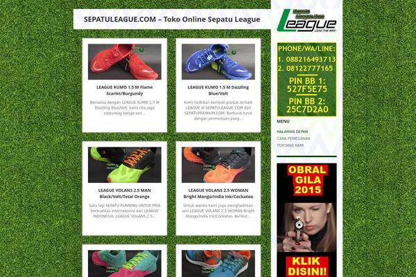 sepatuleague.com site used Showcaser