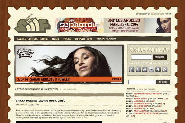 Smf theme site design template sample