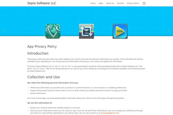 sepiaapps.com site used Grizzly
