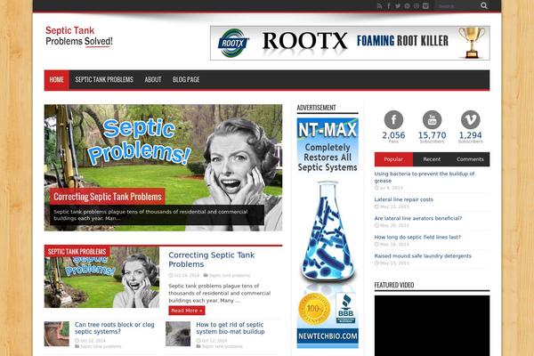 News theme site design template sample