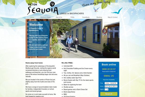 Sequoia theme site design template sample