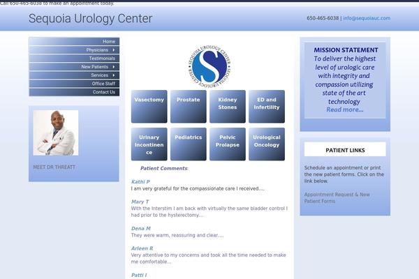 Sequoia theme site design template sample