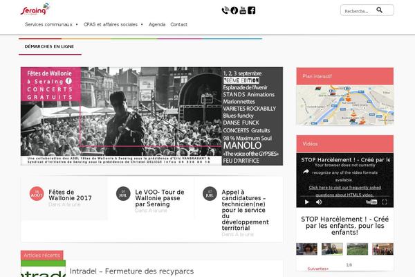 seraing.be site used Ona