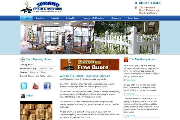 seranotimber.net.au site used Serano