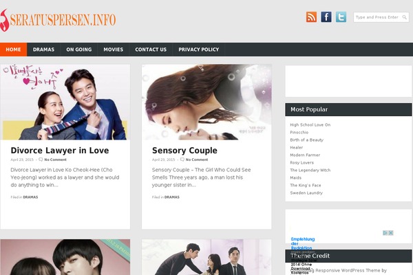 Combomag theme site design template sample