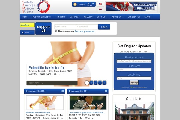 Site using Alfie WP Weather plugin