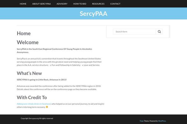 Trope theme site design template sample