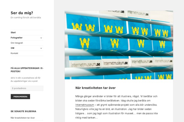 serdumig.se site used Twenty Twenty-One